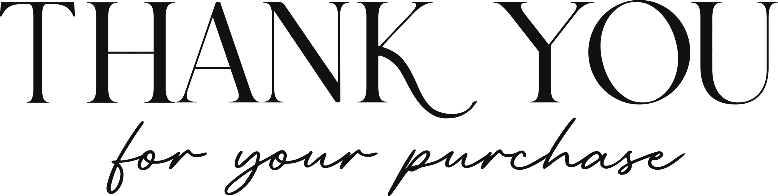 圖中文字為THANK YOU for your purchase